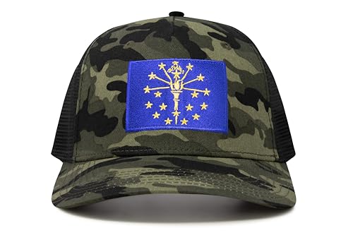 Image of International Tie State Hat for Men and Women, Adjustable Snapback Trucker Baseball Cap with Embroidered Patch
