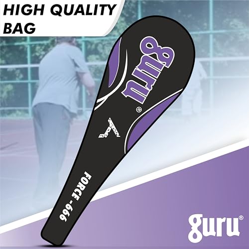 Image of GURU Force-666 Badminton Racket Pack of 1 for Men, Women Boys & Girls with Cover