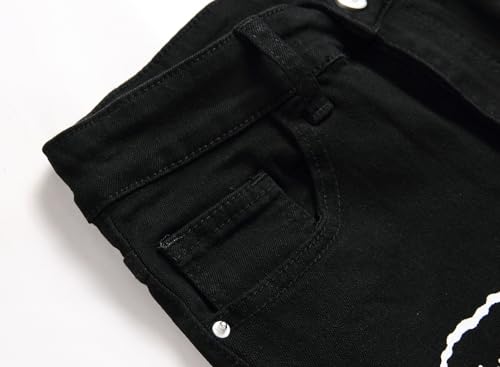 Lanscadran Boy's Skinny Fit Ripped Distressed Stretch Fashion Denim Jeans Pants - Image 4