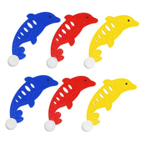TOBBOMEY 6pcs Diving Fish Dolphin Float Boy Girl Pool Toys Water Toys for Boys and Girls Ages Diving Games for Swimming Pool