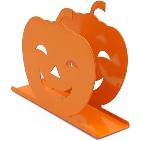 Freestanding Metal Pumpkin Napkin Holder Cover