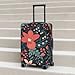 QSMBNET Travel Luggage Cover Simple Little Flower Spandex Suitcase Protector Washable Baggage Covers Fashion Elastic Scratch-Resistant Luggage Cover Protector Fits 18-32 Inch Luggage
