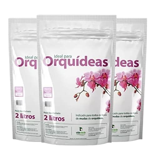 Substrato Pronto Uso Ideal Para Orquídeas 2 Litros Kit com 3