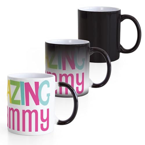 Taza mágica de cerámica para café y té 11 oz miniatura 4