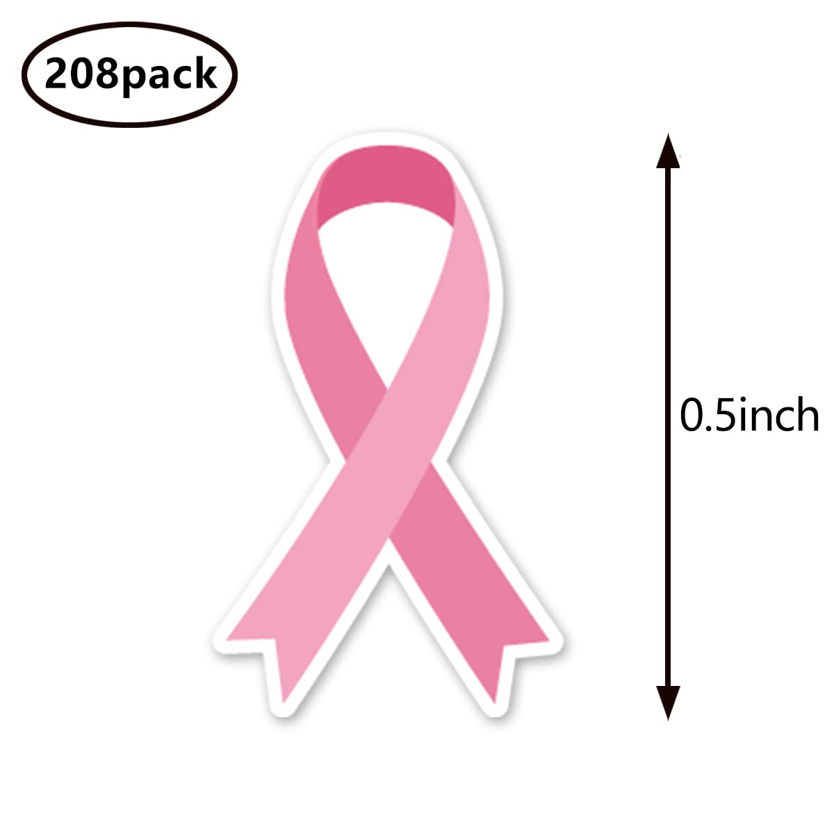 Brustkrebs-Aufkleber, 1,3 cm Band, Scrapbooking, Kunstkalender, Kinderbasteln, 208 Stück