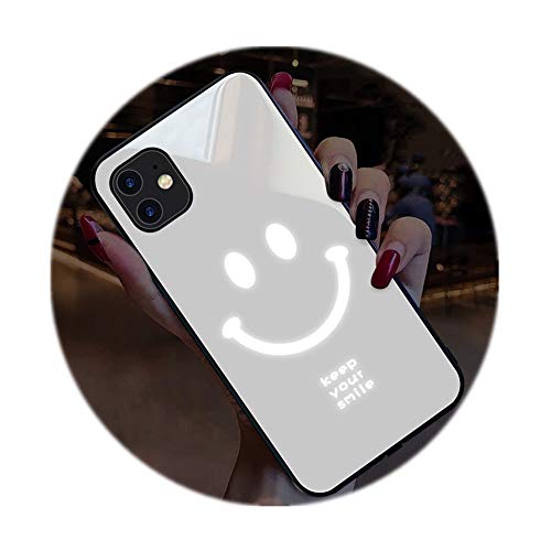 【2 Color、笑顔光るケース】 iPhone 12 ケース iPhone 12 mini カバー iPhone 12 pro ケース iPhone 12 pro max カバー 保護 傷防止 TPUソフトケース 柔軟 なめらか かわいい カワイイ 大人