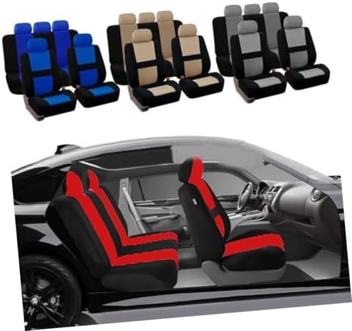 2Pcs Fit Car Seat Covers Set Breathable Split Bench Protector for Auto Interior Grey Easy Installation and Wash Suitable for Vehicles image 5
