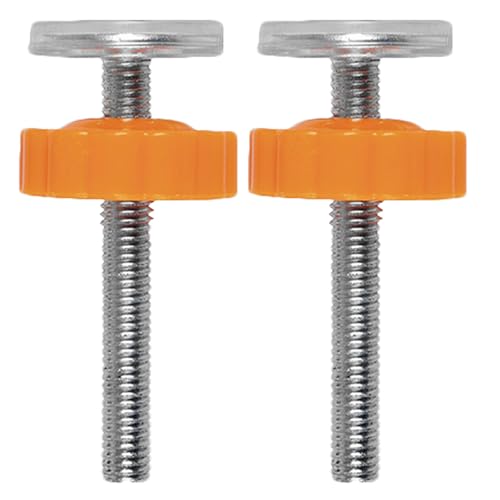 ORFOFE Varillas Roscadas M10 X 8 CM para Puertas de Seguridad Infantiles Tornillos para Barandillas de Protección de Bebés Kit 2 Piezas para Instalación sin Taladro Escaleras