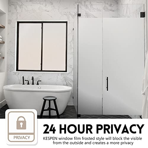 Película de privacidad para ventana Esmerilada blanca 17.5" x 6.5 pies miniatura 4