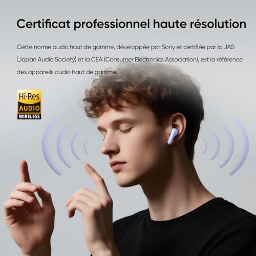 Écouteurs realme T200 ANC pour isoler les bruits et autonomie 40h - 7