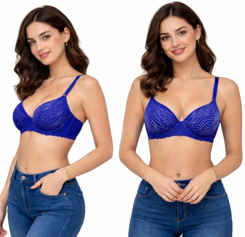 Image of ToBeInStyle Women's Pack of 6 Classic Style Underwire Supportive Padded Bras