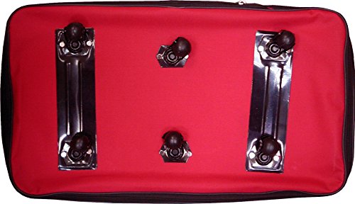 Pack of 2, 40" Red Wheeled Duffel Bags Large Rolling Spinner Suitcase Luggage2