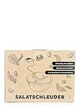 KoRo - Salatschleuder - Spülmaschinenfest - Kombiprodukt: Salatschleuder, Küchensieb und Edelstahlschüssel mit Deckel im Set - Einfache Handhabung - Nie mehr wässrige Salate