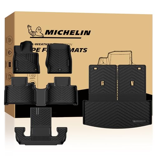 Image of Michelin Vehicle Mats for 2022-2026 Ford Explorer 6 Seats Captain Chairs