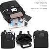 zhongningyifeng Men's Messenger Bag 14-inch Laptop Bag Nylon Large Shoulder Bag Business Waterproof Casual Black Crossbody Bag for Work Travel Outdoor #2