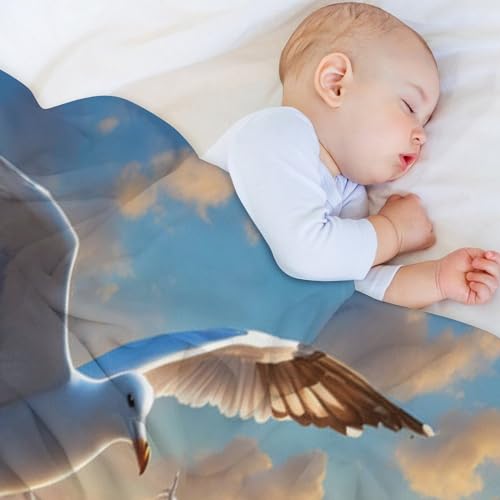 Couverture mouette au design impression 3D raffiné et linge de lit de qualité supérieure - 5