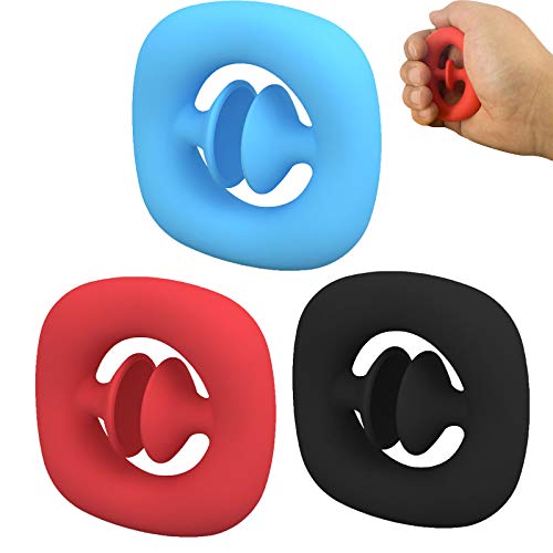 DIZHIGE Rainbow Fidget Snappers Toy,2/3 PCS Grab and Snap Hand Toy,Funny Suction Cup Stress Relief Toy Noise Making Squeeze Toy Party Popper Noise Make (Color 3)