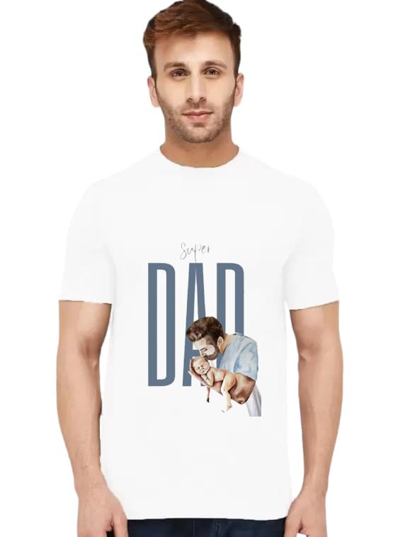 T-Shirt for Men Round Neck Polyester Graphic Printed Comfortable Lightweight Summer T-Shirt for Men