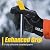 HANDLANDY Waterproof Insulated Work Gloves, 3M Thinsulate Thermal Winter Gloves for Men Women Touch Screen, Warm Ski Snowboard Cold Weather Gloves (Black, Large)