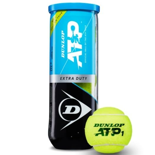 Dunlop ATP Tennis Balls (Choose from Extra Duty, Regular Duty, or Extra Duty High Altitude) - 3 Ball Can in Multi-Packs (2-24 Cans Available)