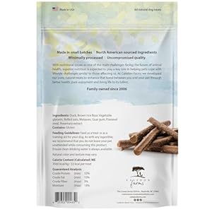 Caledon farms chewy duck sticks dog treats no additives preservatives free 776 ounces pack of 4  urban country home decor