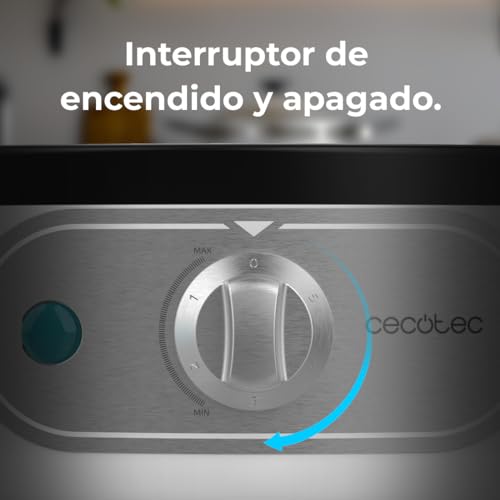 Cecotec Crepera Eléctrica Fun Creepy. Potencia 1200W, Revestimiento Antiadherente, Rodillo espaciador y Espátula, Potencia regulable, Indicador Luminoso, 30,5cm Diámetro - imagen 7