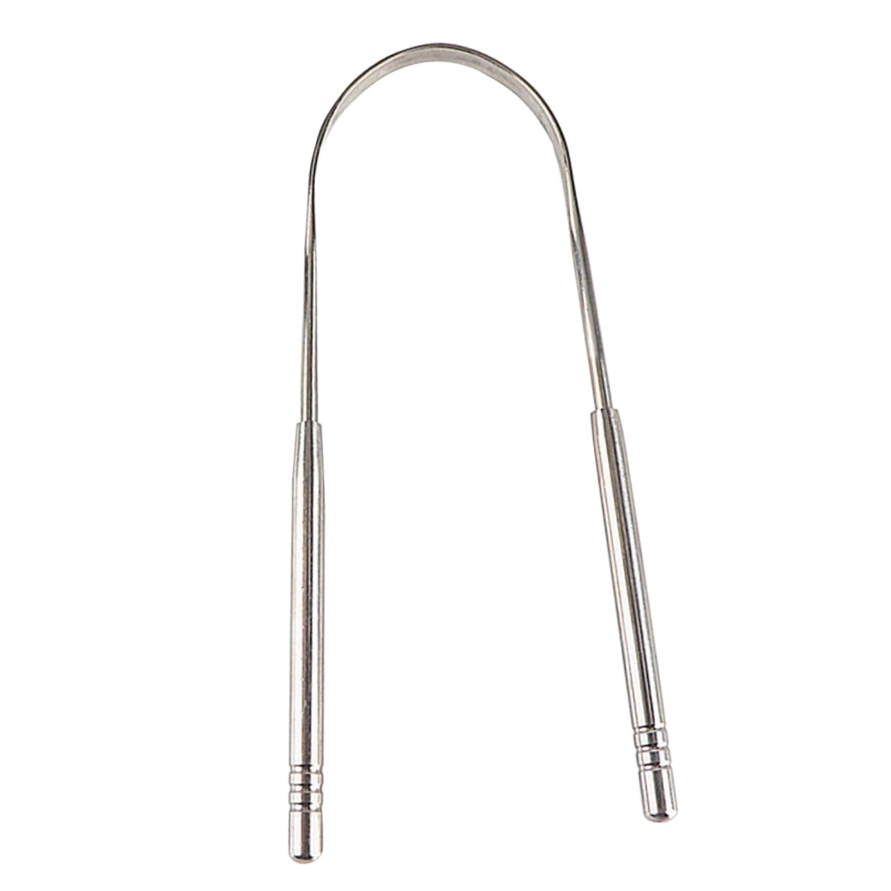 Ipetboom 2Pcs Stainless Steel Scraper for for Bad Breath Remover Durable Oral Care Tool Silver