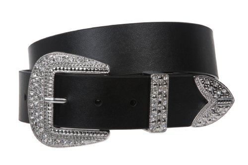 Boucle de ceinture femme noir S/M (31") - Accessoire classique réglable pour tailleur et jean