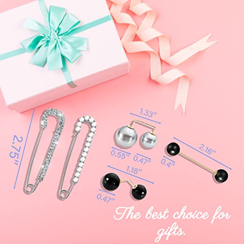 Image of Fashion Pearl Brooch, Sweater Shawl Pearl Pin, Elegant and Fashionable, Enhance your Temperament, Suitable for a Variety of Occasions to Wear