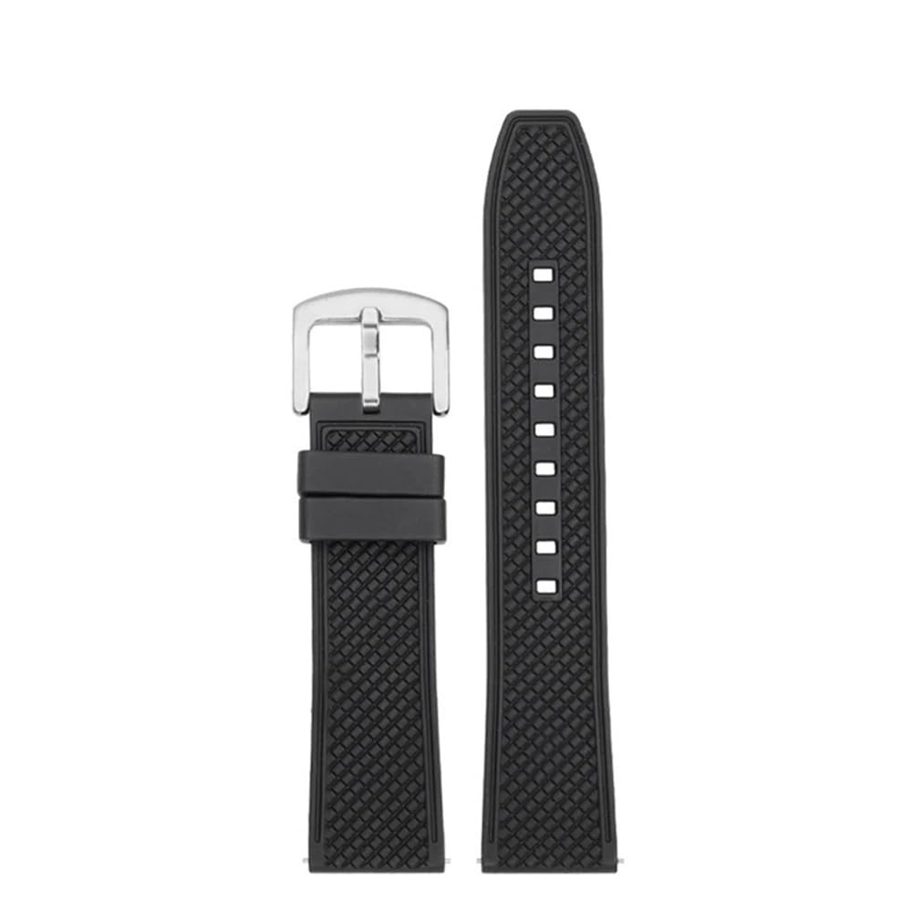 Amaupckca Black Sk For Ciga Design Xijia Watch X Series Hime Z Gorilla My Mike Yang U Blue Planet Fluoro Rubber Strap 22Mm Silica Gel Watchband(Black Sk)