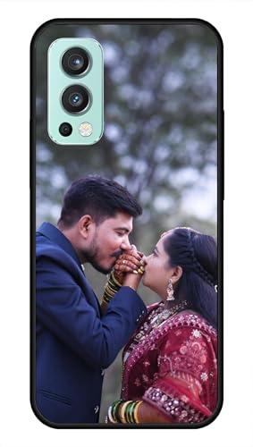 Image of NDCOM for Customised OnePlus Nord 2 5G Back Cover | Nord 2 5G Phone Case | OnePlus Nord 2 5G Mobile Cover DIY Personalised Photo Design | Customized Gift Custom Text Name Printed Metal Case