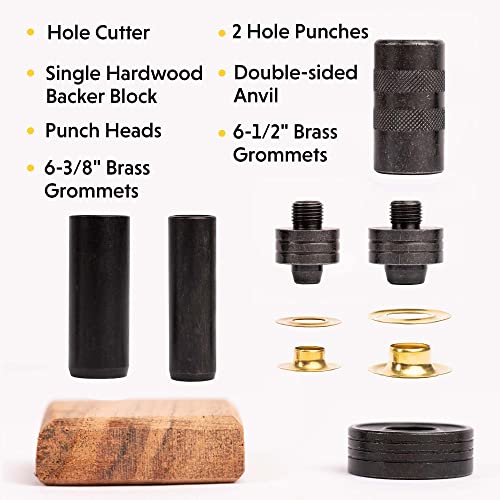 General Tools 81264 3/8 Inch-1/2 Inch Grommet Kit - Rustproof Solid Brass Grommets thumb #3
