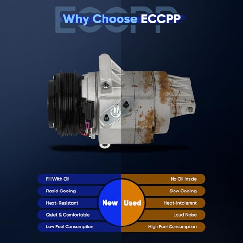 Image of ECCPP AC Compressor Fit for Ford Fusion for Lincoln MKZ 3.5L 2007-2012 | Fast Cooling A /C Compressor with Clutch