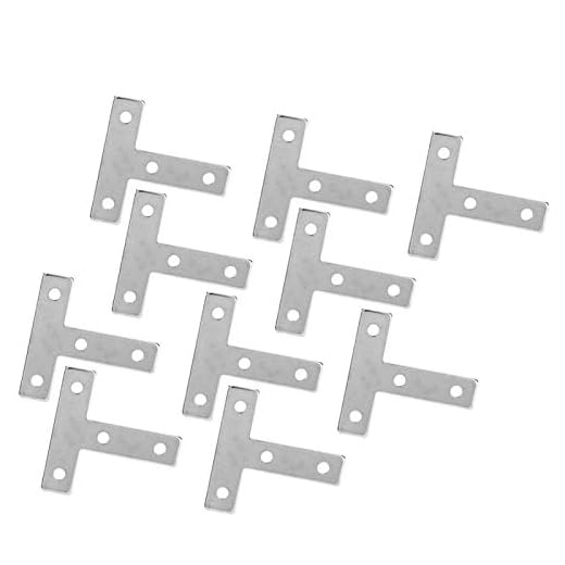 Aluminium L-typ anslutningsplatta, 10 st profiler anslutningsplatta kolstål connetcing fästelement 2020 (20T)