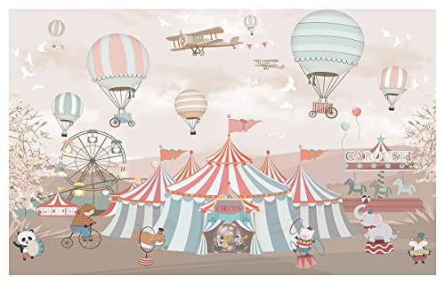Póster infantil circus & carrusel – 60 x 40 cm – Made in France – 60 x 40 cm