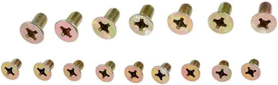 KarParts360 For Acura MDX 2004-2020 Disc Brake Rotor Retaining Screw Assortment | Steel | Coarse Thread | Phillips Head Drive | Tapered Head Seat | 11; 14.5MM Head Diameter