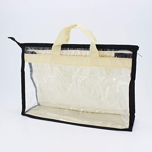 Bemodst 4pcs Handbag Dust Cover, Transparent Handbag Dust Storage Bag for Hanging Closet with Zipper and Space Saving Storage Bag (Style-A)