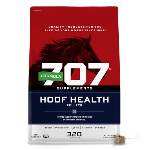 Image of Formula 707 Hoof Health Equine Supplement, 20 lb Bag - 160 Servings - Biotin, Amino Acids, and Minerals to Improve and Support Healthy Horse Hooves