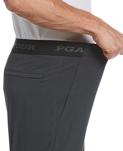 Image of PGA TOUR Men's Exposed Elastic Waistband Dobby Golf Short
