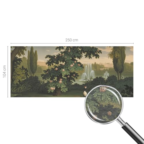 Papel pintado textil antibrillos de 250x104 cm para tapar paredes dañadas 5