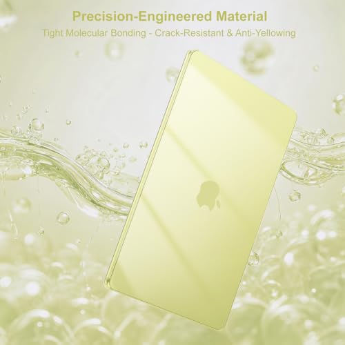 Image of MOSISO Compatible with MacBook Neo Case 13 inch 2026 Release Model A3404 with A18 Pro Chip, 4 in 1 Kit Precision Fit Crack & Scratch Resistant Protective Hard Shell Case Cover, Crystal Citrus