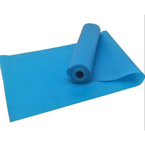 Super Exercise Band 200Cm Long Resistance Bands. Flat Latex Free Home Gym Fitness Equipment For Physical Therapy, Pilates, Stretch, Yoga, Strength Training Workout. In Light, Medium Or Heavy Tension.