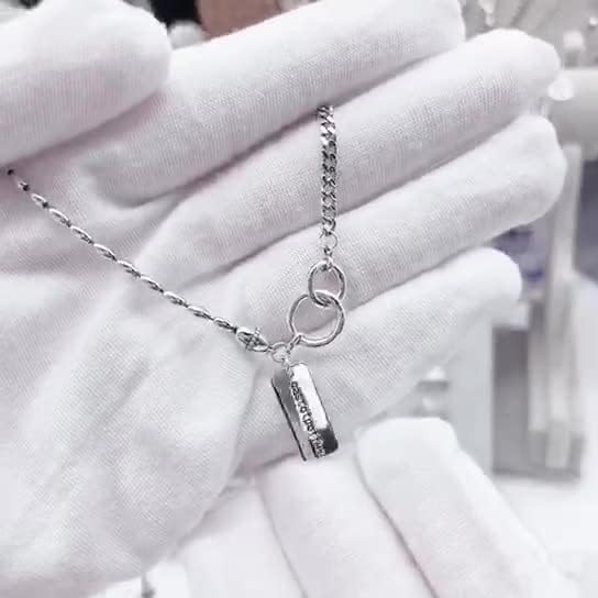 NONNYL S925 Necklace Gift for Women Wife, Womens Pendant Jewelry Wedding Anniversary, Sterling Silver Girlfriend Birthday Gifts for Her, Pendants Necklaces for Christmas Mom Gifts