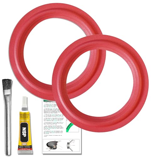 North Speaker Parts Kit de reparación de luz para altavoz de espuma roja de 20,32 cm, pegamento