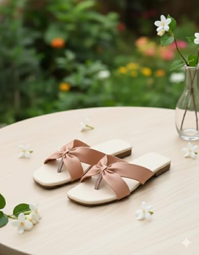 Image of VERMIGO Women Flats Sandals | Comfortable Slip-On Casual Daily Wear Flats | FIGO