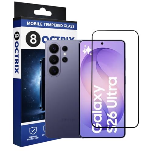 Image of Military-Grade Tempered Glass Screen Protector Compatible for Samsung S26 Ultra with Edge to Edge Coverage - Case Friendly, Anti-Scratch & Bubble-Free Installation Kit