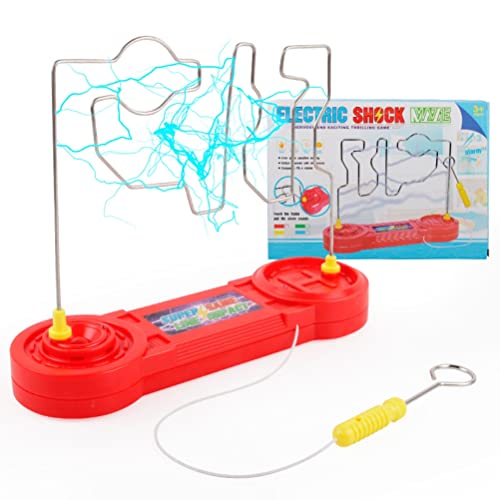 Srliya Children's Adults' Electric Shock Game Toy Touch Maze Collision and Science Experiment (25.3 * 17.2 * 7.9cm)