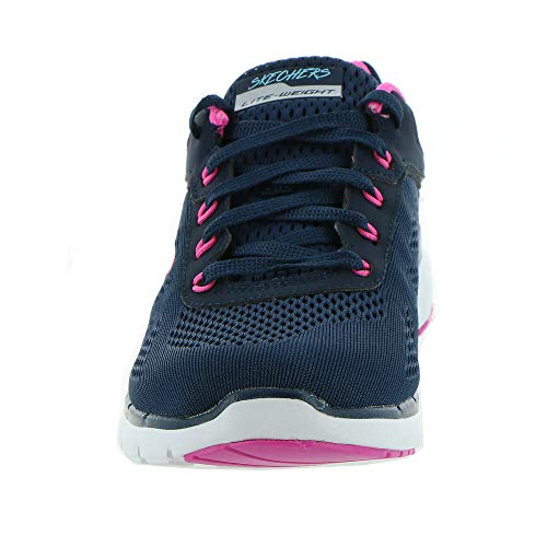 Image of Skechers Women Flex Appeal 3.0 Steady Move Lace Up Shoe