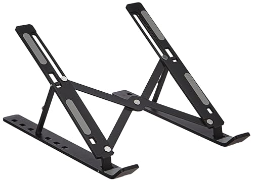 amazon basics Tabletop Laptop Stand, Ergonomic Adjustable & Ventilated ...