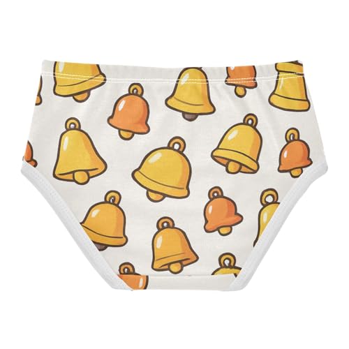 Girls' Panties Toddler Cotton Underwear for Kid Bells Pattern in Sizes 2T,3T, 4T, 5T, 6Y and 8Y2